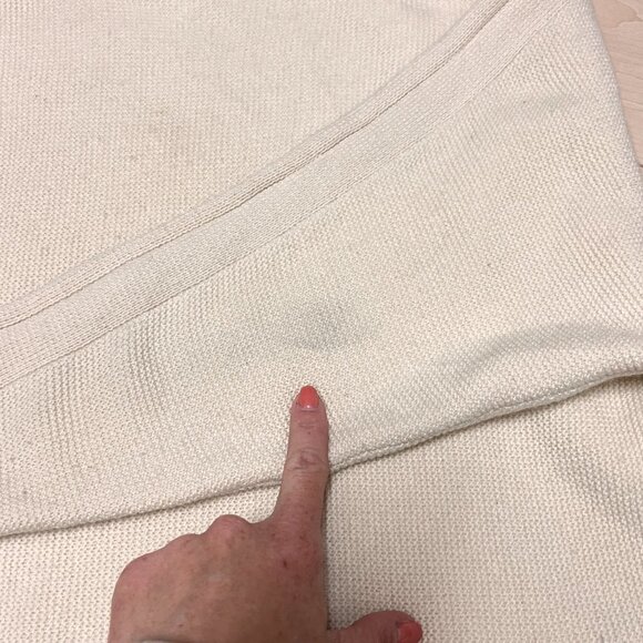 Babaton Aritzia Avery Cashmere Batwing Sweater Sz S Ivory - Picture 9 of 12